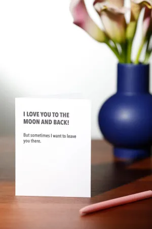 Moon & Back Card