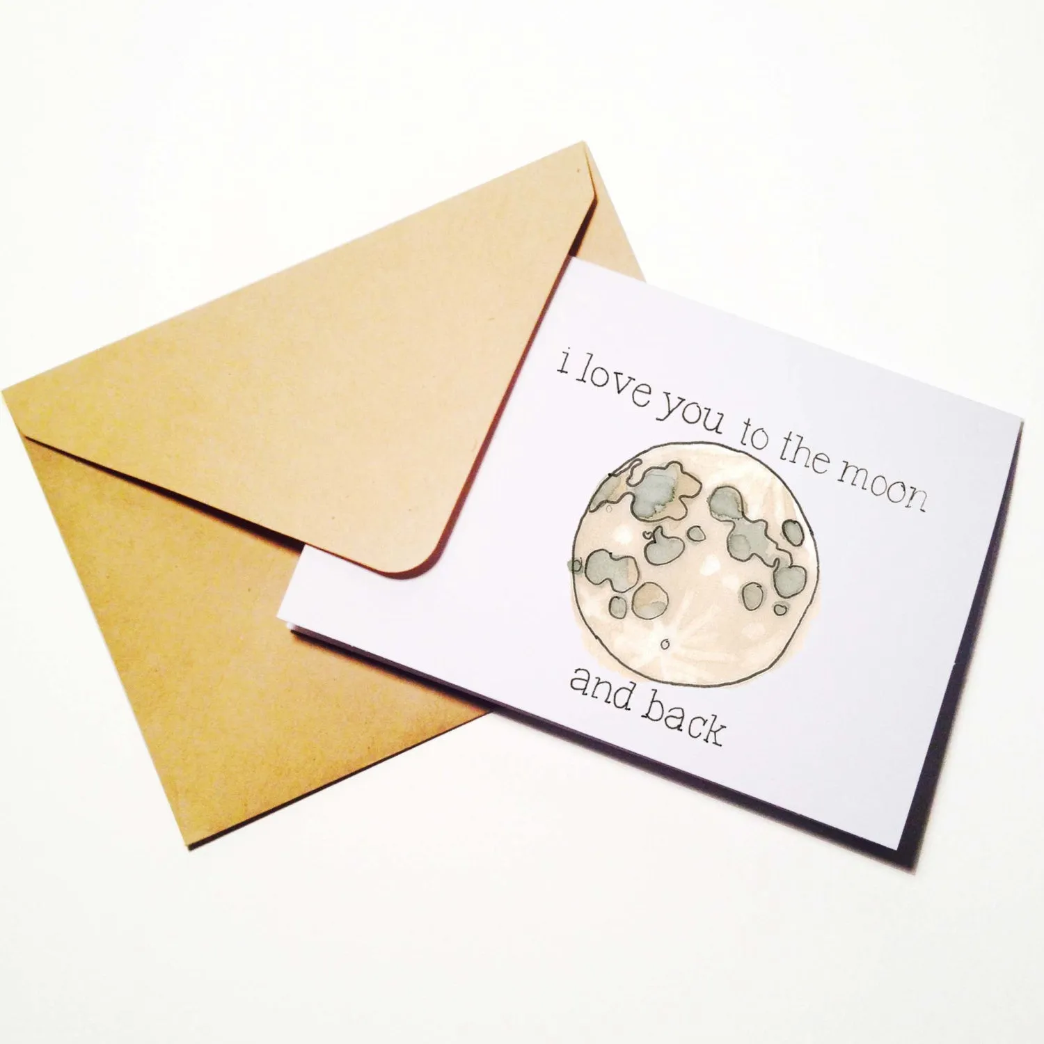 Moon and Back Card