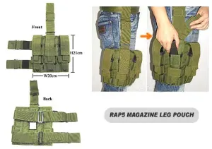 MP5 Magazine Leg Pouch (Woodland)