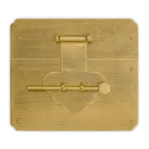 Mushroom Square Chest Box Face Plate Latch (5.5"x 6.3")