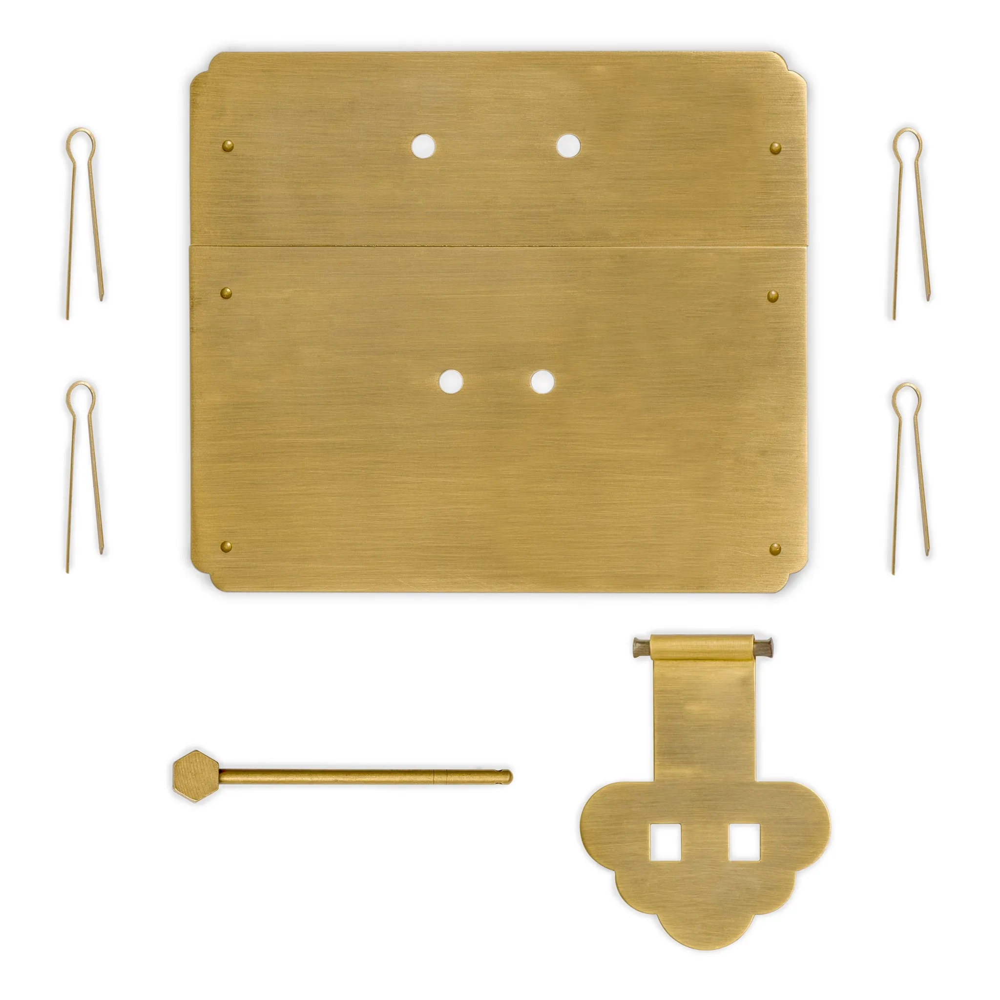 Mushroom Square Chest Box Face Plate Latch (5.5"x 6.3")