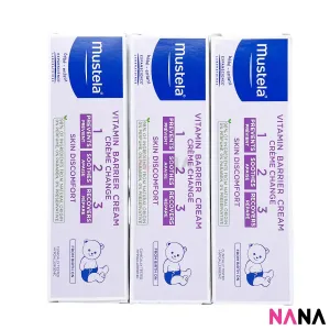 Mustela 1-2-3 Vitamin Barrier Cream 100ml x 3