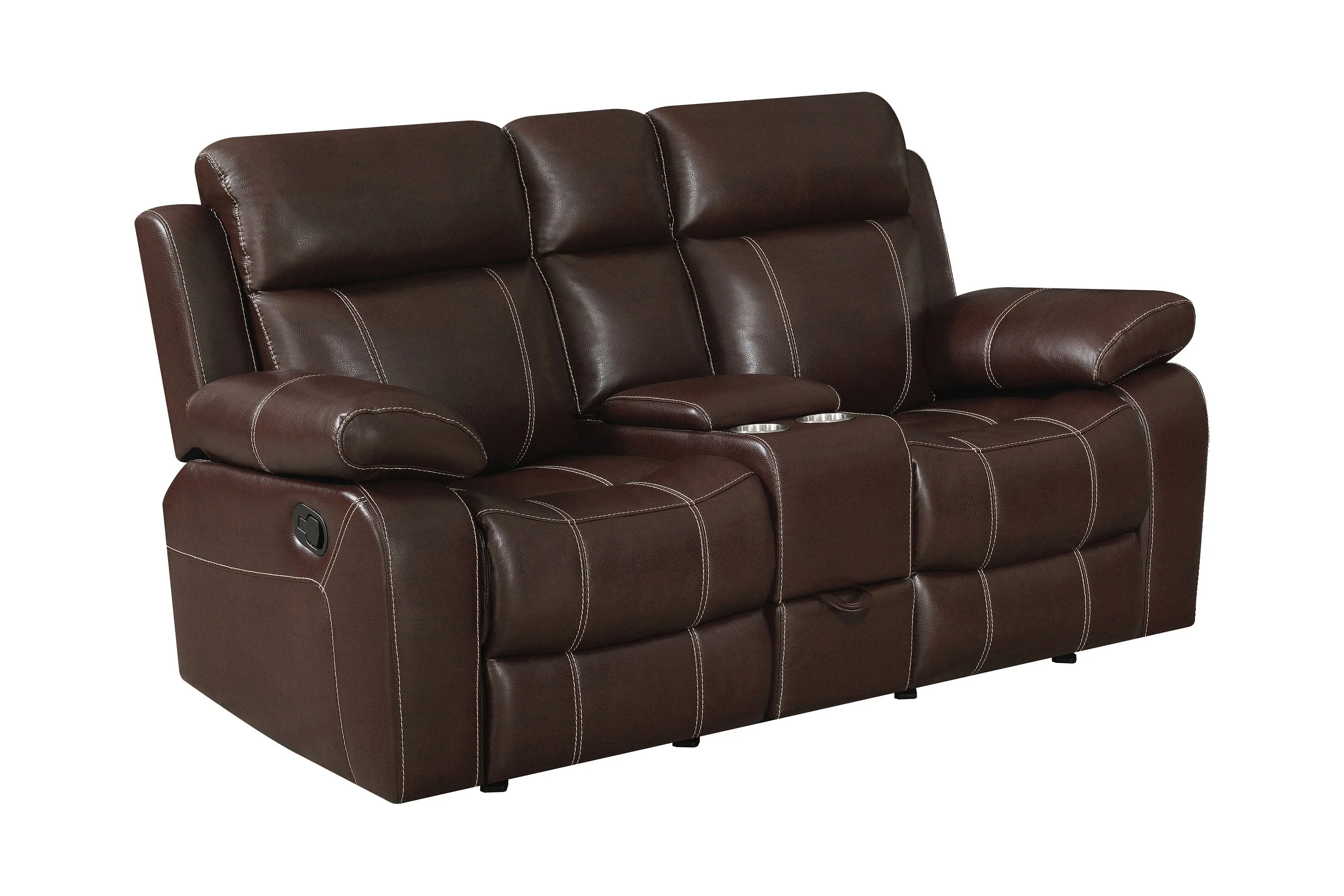 Myleene Upholstered Tufted Living Room Set Chestnut SKU: 603021-S2