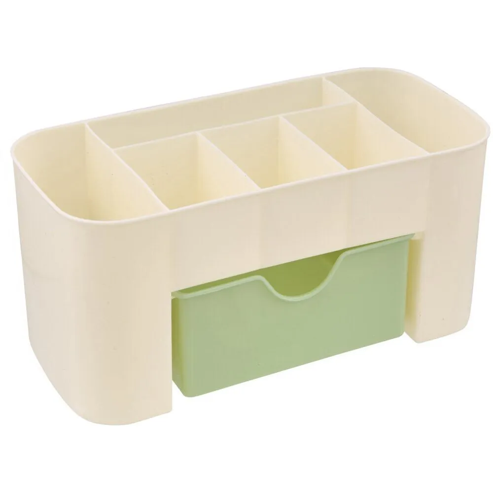 Nail Storage Organizer Box - Can Hold Polish, File, Brush &amp; more - Green - Each