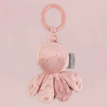 Nattou Vibrating Octopus Cuddly Toy - Dusty Pink