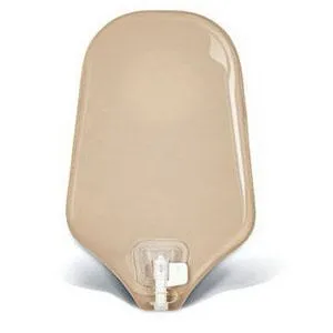 Natura® Two-Piece Urostomy Pouch, Flange 1-3/4" (45mm), Opaque 9" (23cm), Accuseal® Tap - Box of 10