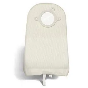 Natura® Two-Piece Urostomy Pouch, Flange 2-1/4" (57mm), Transparent 10" (25.4cm), Bendable Tap - Box of 10