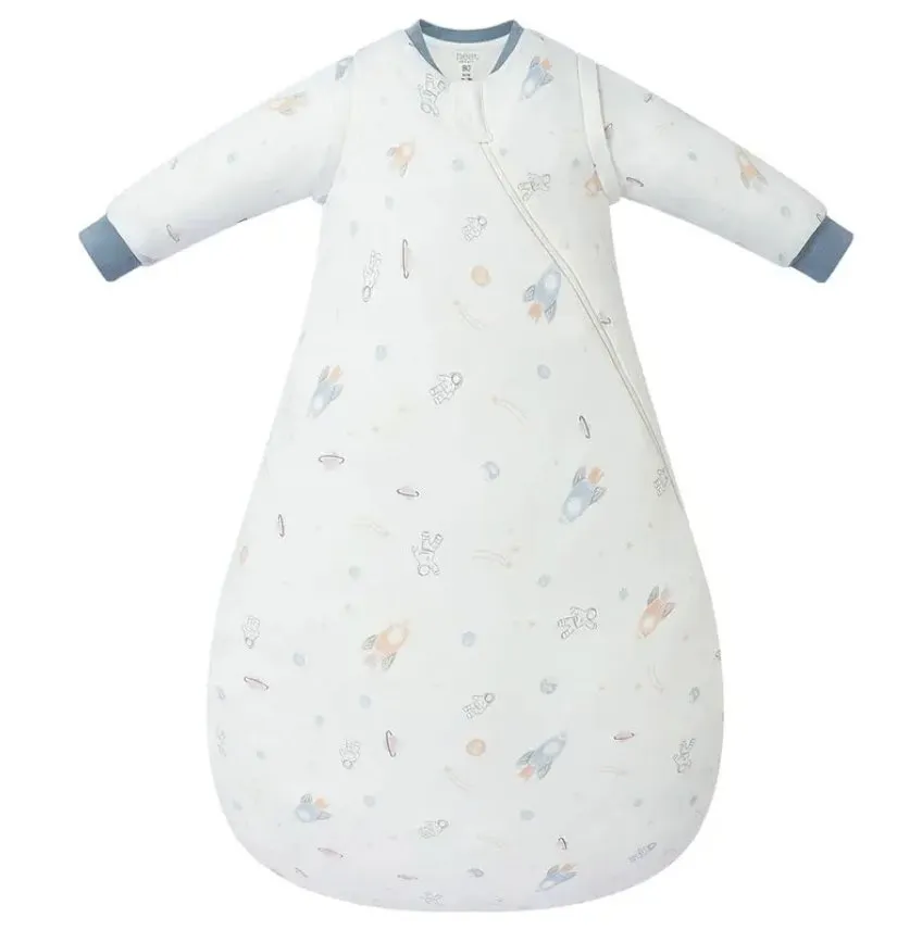 Nest Designs Organic Cotton Removable Long Sleeve Sleep Bag (1.0 TOG)—Up and Away