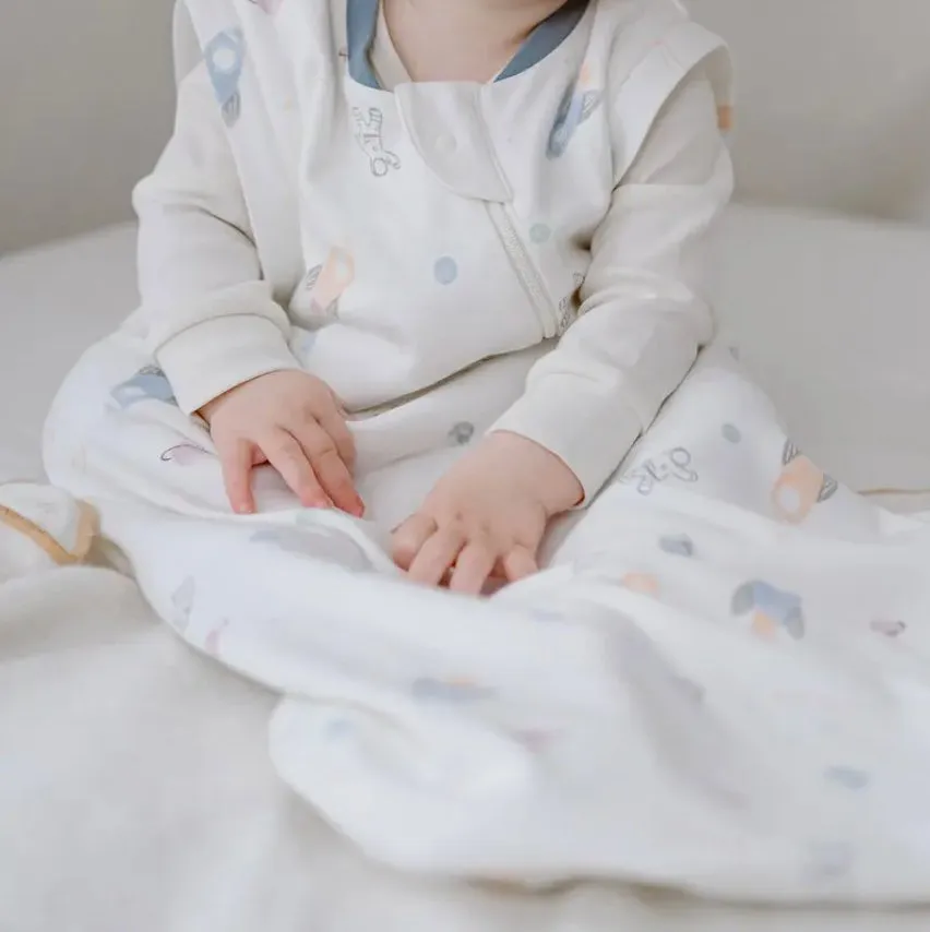 Nest Designs Organic Cotton Removable Long Sleeve Sleep Bag (1.0 TOG)—Up and Away