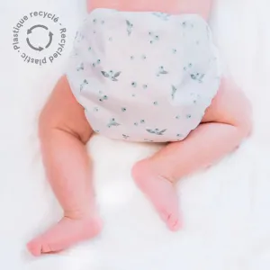 Newborn All In One Cloth Diaper - Blueberry