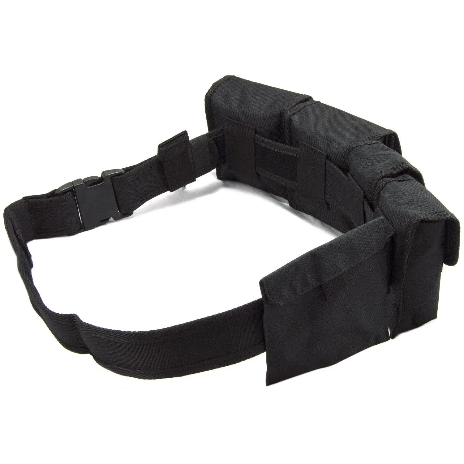 Nitehawk Black Police/Security Heavy Duty Patrol Belt With Pouches