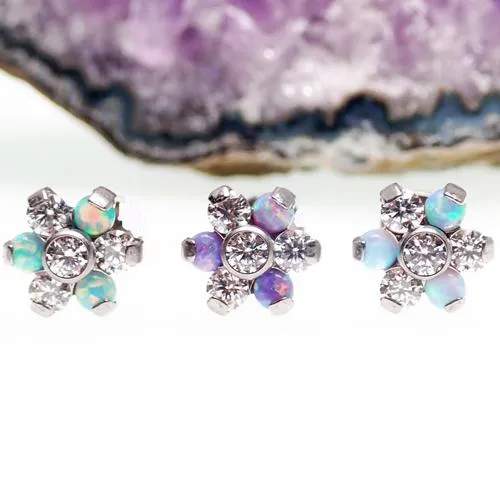 Opal & CZ Flower Top 16g