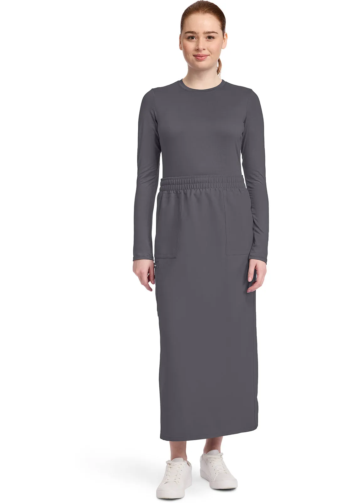 Originals Ultra CK564A Women's 3-Pocket Elastic Waist Skirt Pewter