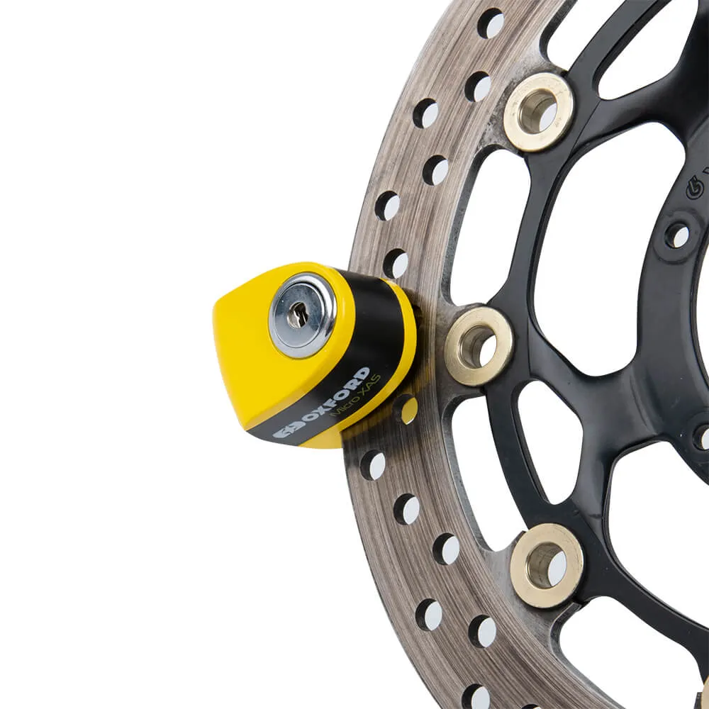 Oxford Micro XA5 Alarm Disc Lock Yellow / Black
