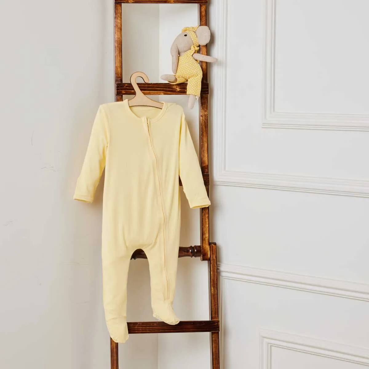Pack of 2 Bamboo Zipper Footies - Pineapple Slice & Coral Blush
