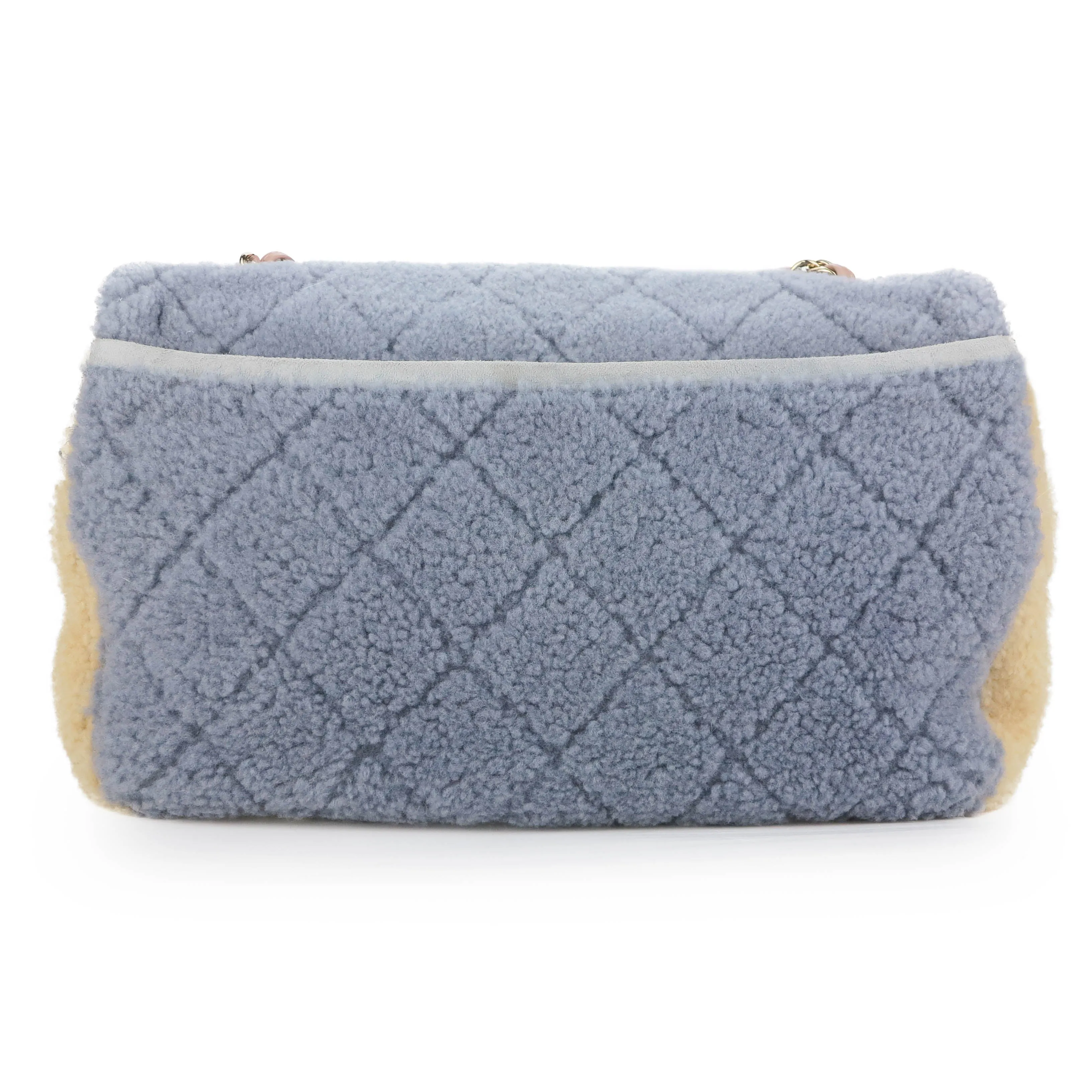Pastel Shearling Jumbo Single Flap Bag
