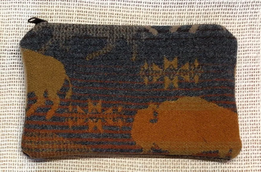 Pendleton Wool Zipper Pouch 7x4"
