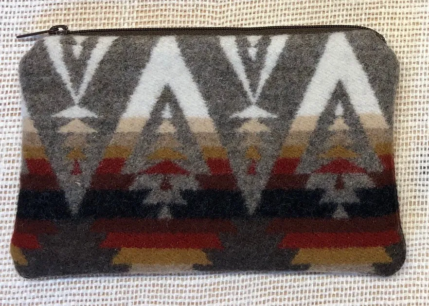 Pendleton Wool Zipper Pouch 7x4"