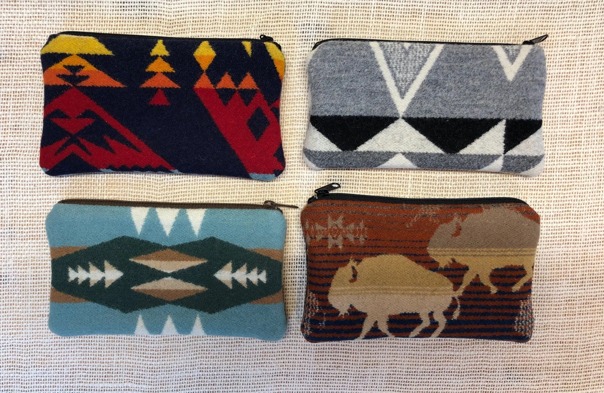 Pendleton Wool Zipper Pouch 7x4"