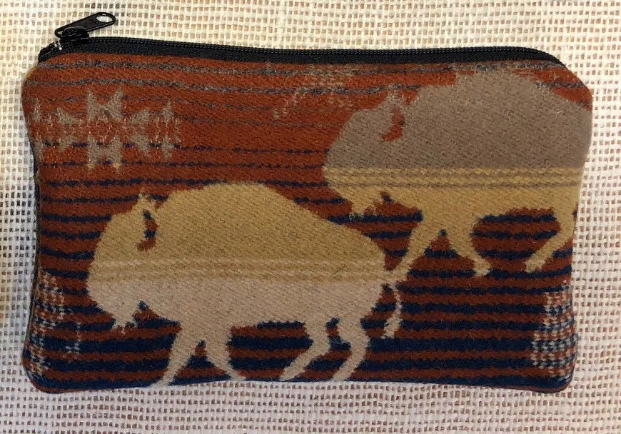 Pendleton Wool Zipper Pouch 7x4"
