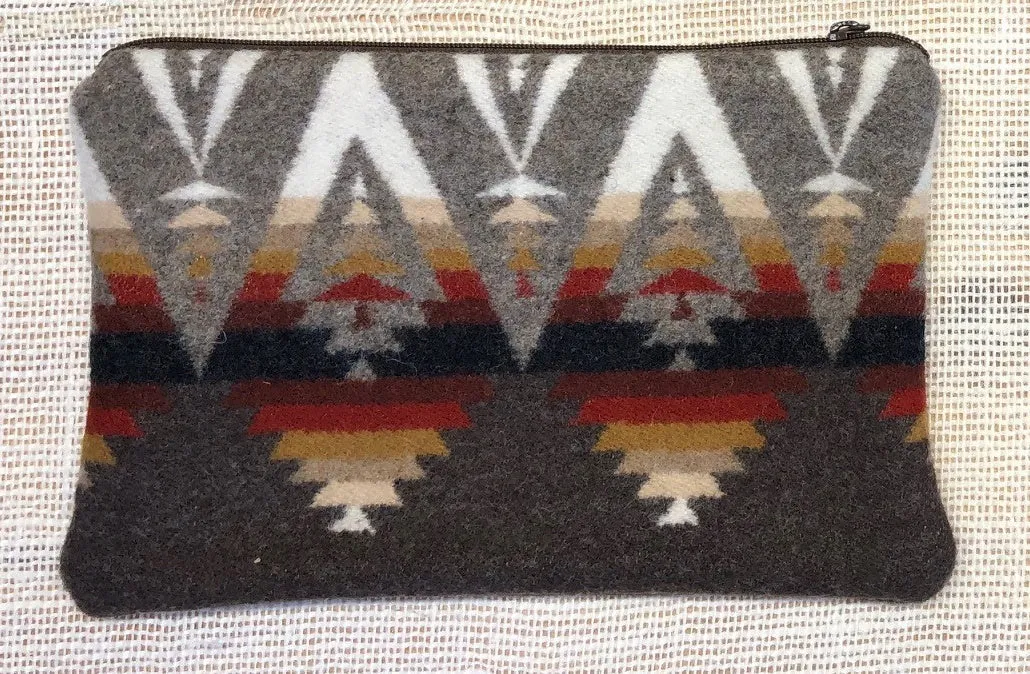 Pendleton Wool Zipper Pouch 9x6"