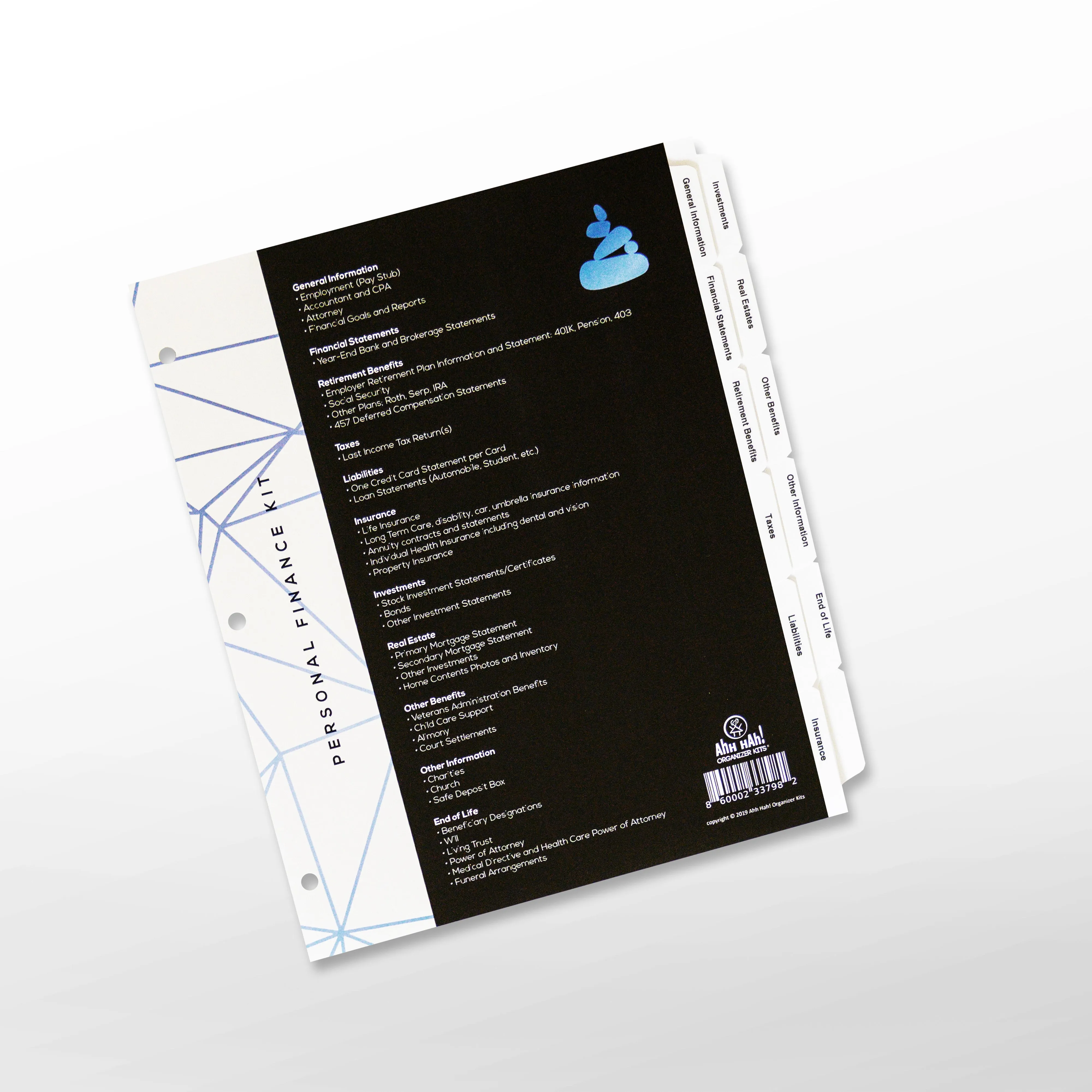 Personal Finance Organizer Kit - Architectural Version