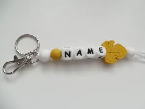 Personalised Key Ring-Monstera Leaf