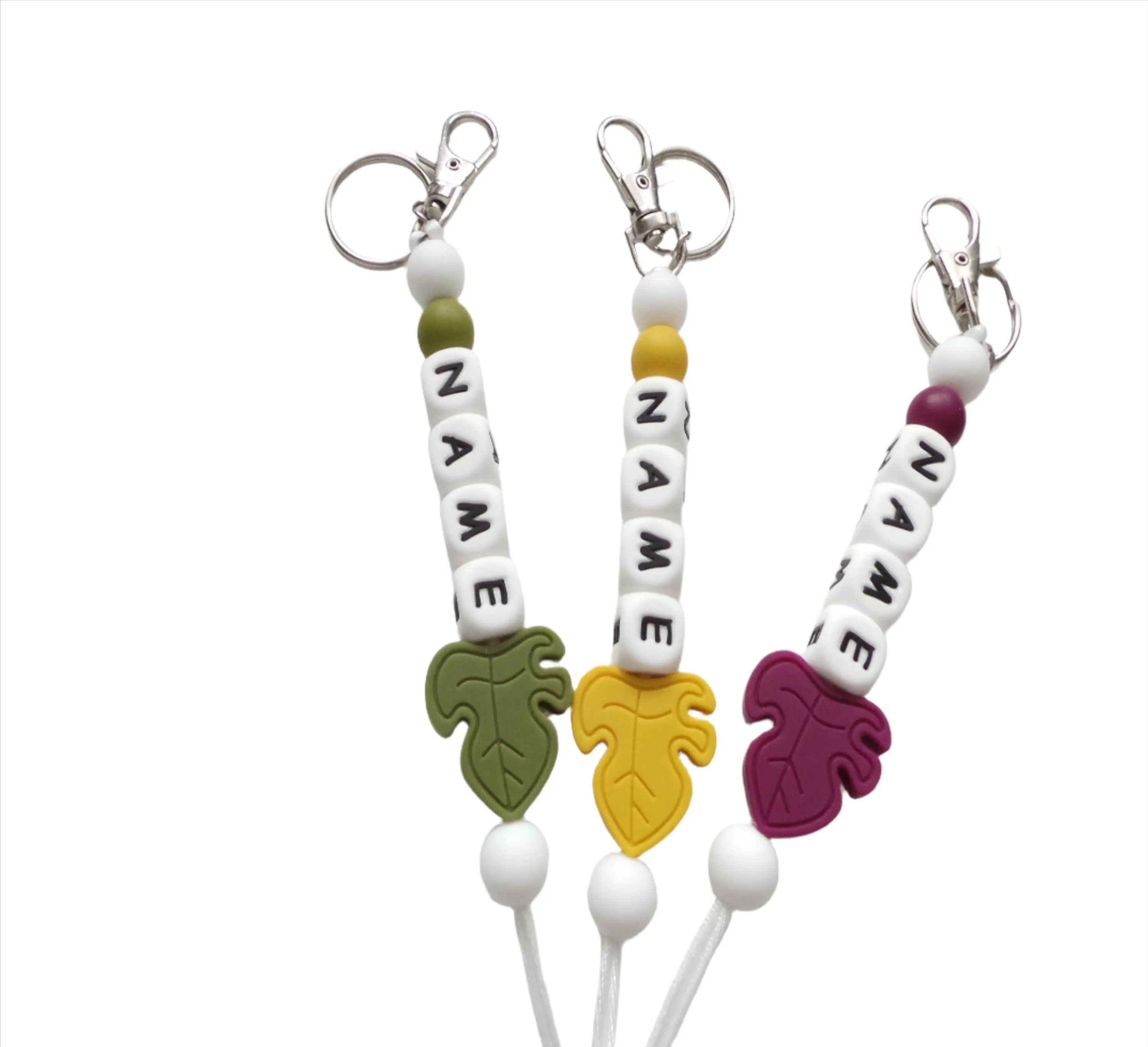 Personalised Key Ring-Monstera Leaf