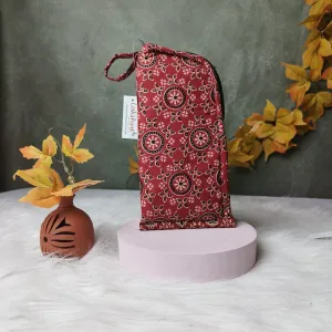 Phone Holder Rust Ethnic Print