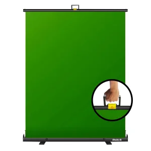 Phot-R Portable Retractable Backdrop 168x200 Green