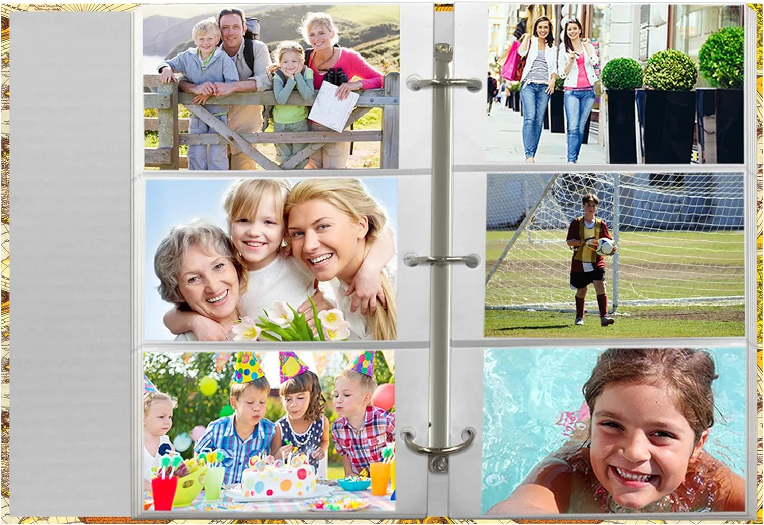 Photo Album 4X6 500 Pockets Pictures Organizer Family Storage Memory Holds Book