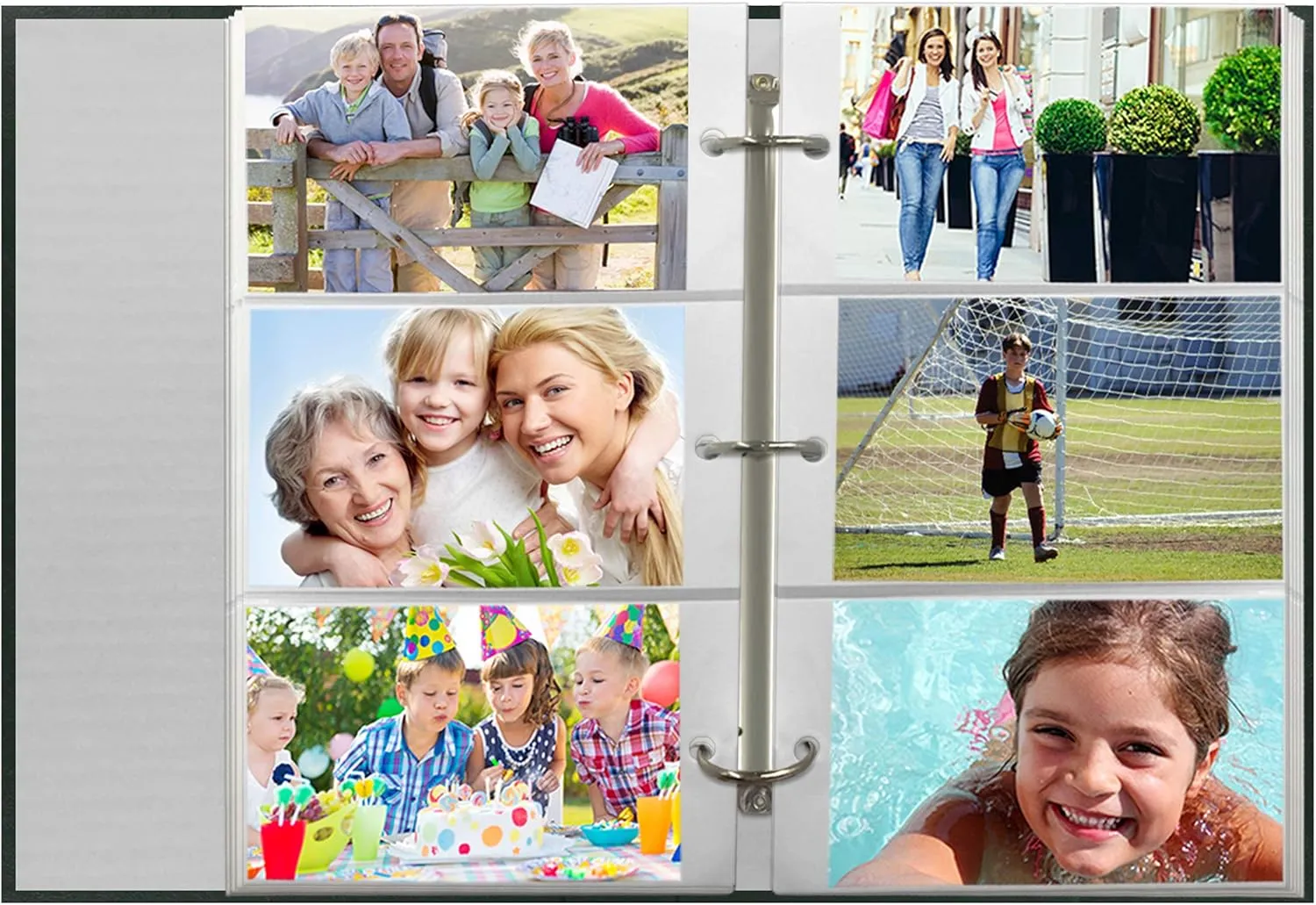 Photo Album 4X6 500 Pockets Pictures Organizer Family Storage Memory Holds Book
