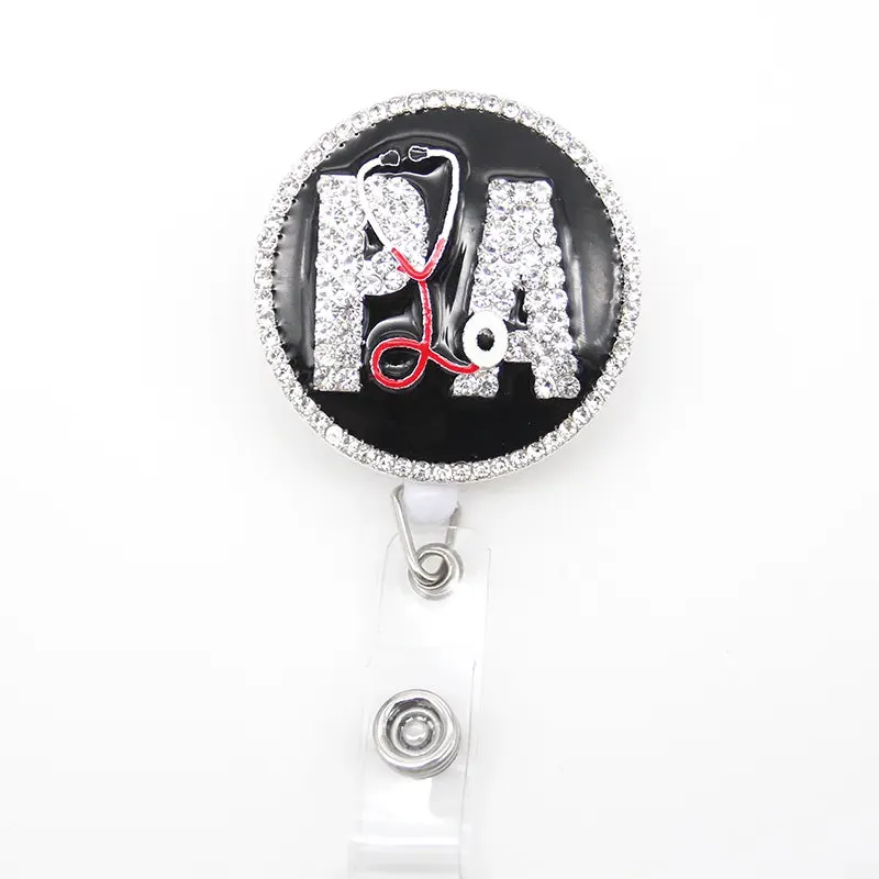 Physician Assistant Retractable ID Badge Reel Clip