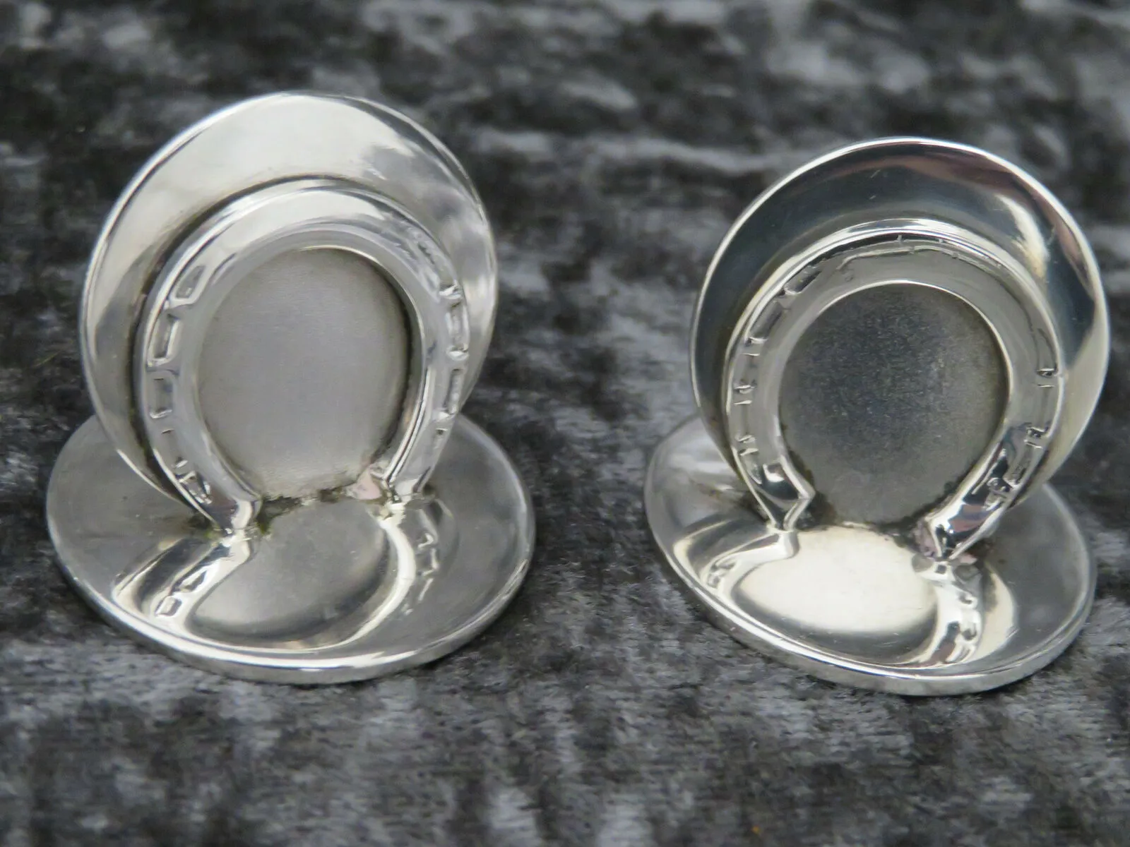 Place Card Holders Sterling Silver English Antique Horseshoe Form