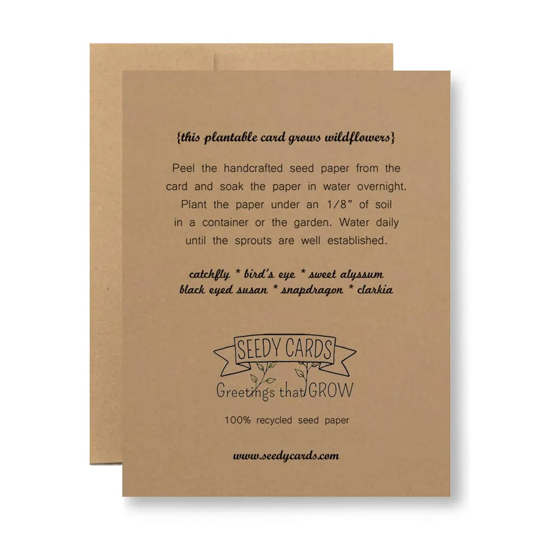 Plantable Seed Paper Greeting Card - ...daaamndelion
