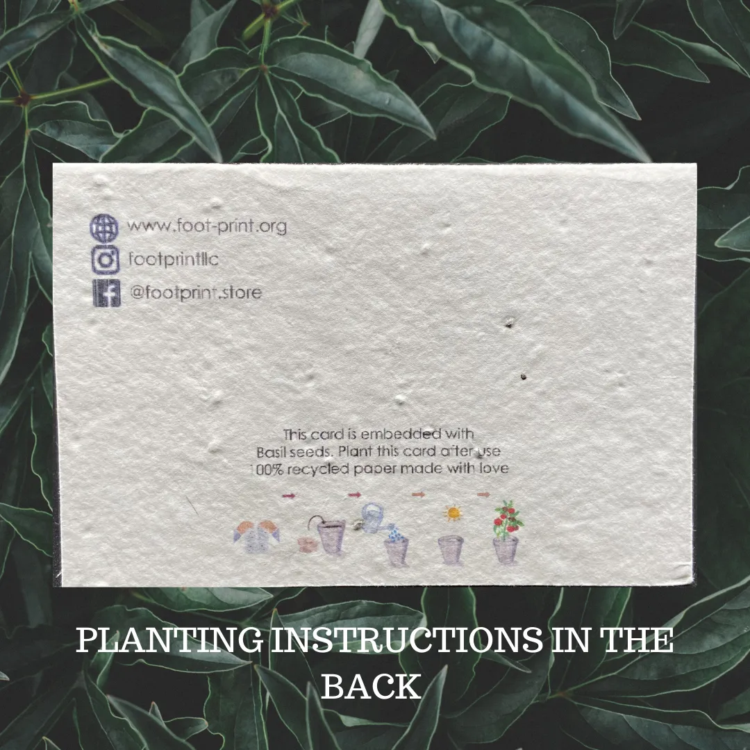 Plantable Thank You Card - Graphic design