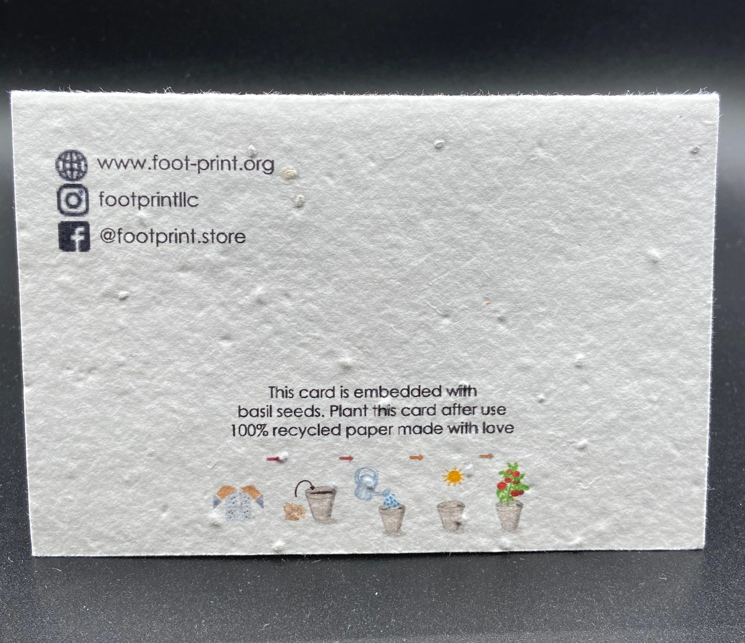 Plantable Thank You Card - Graphic design