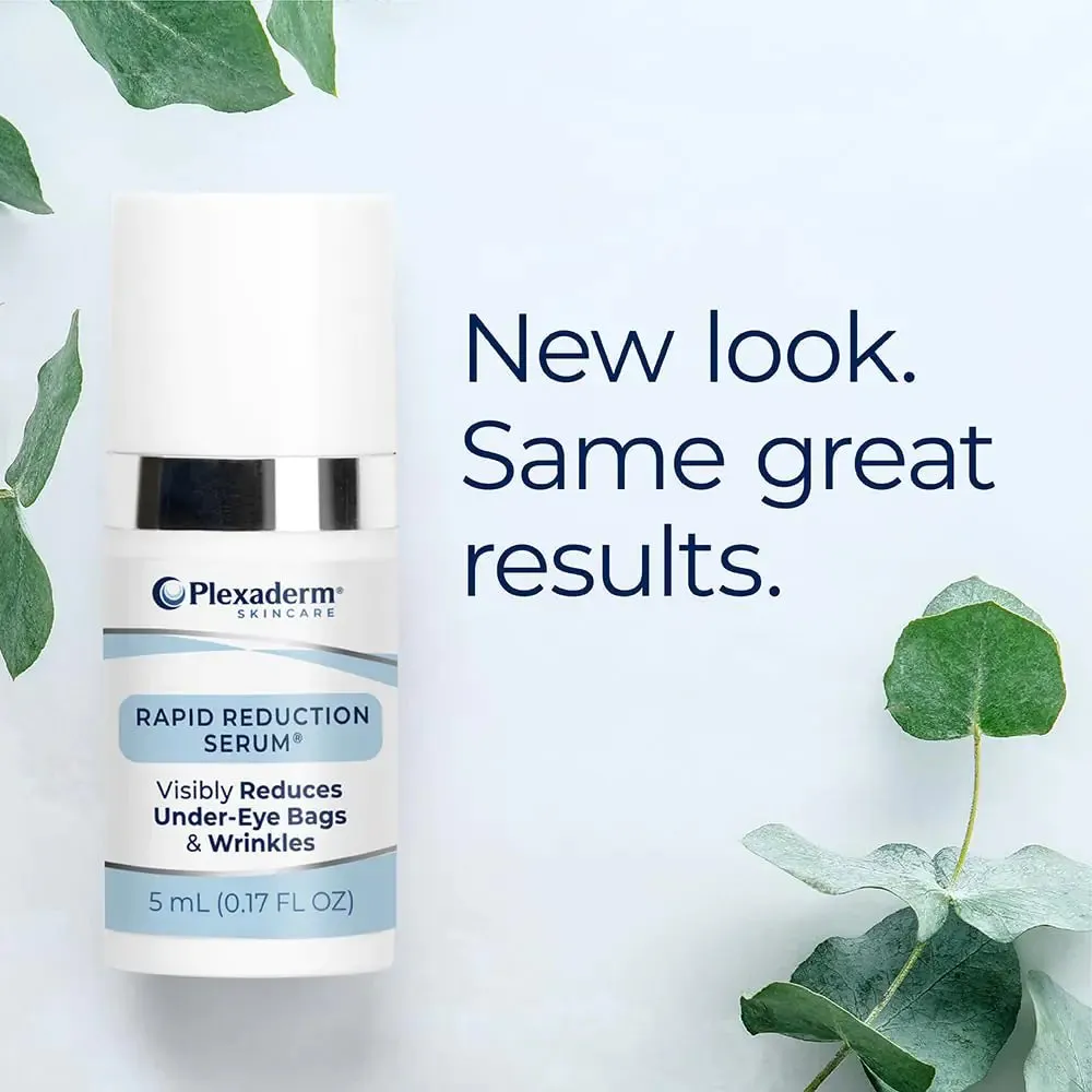 Plexaderm Rapid Reduction Eye Serum - Instant Wrinkle Remover for Under-Eye Bags, Fine Lines & Dark Circles