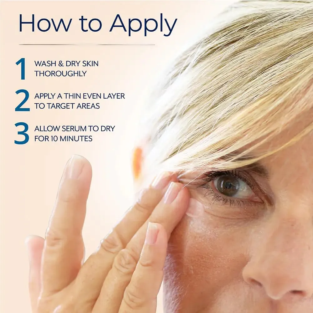 Plexaderm Rapid Reduction Eye Serum - Instant Wrinkle Remover for Under-Eye Bags, Fine Lines & Dark Circles