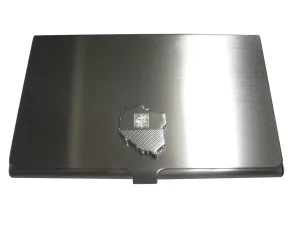 Poland Map Shape and Flag Design Business Card Holder