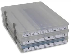 Polyvance 5003-03 Labeled Welding Rod Case, Set of 3, Complete with 21 types of Welding Rods