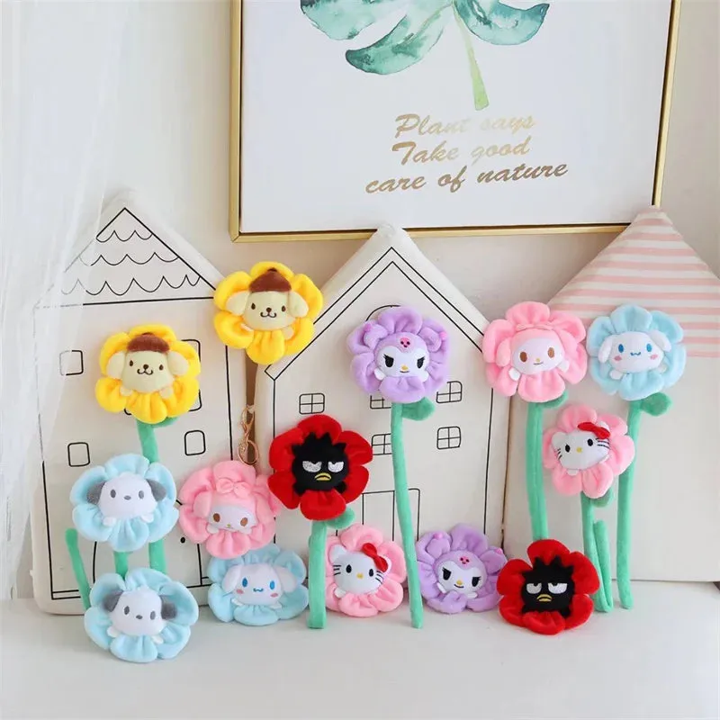 Pompompurin Multifunctional Sunflower Plush Band | Kawaii flair to your hair, keys, or wrist