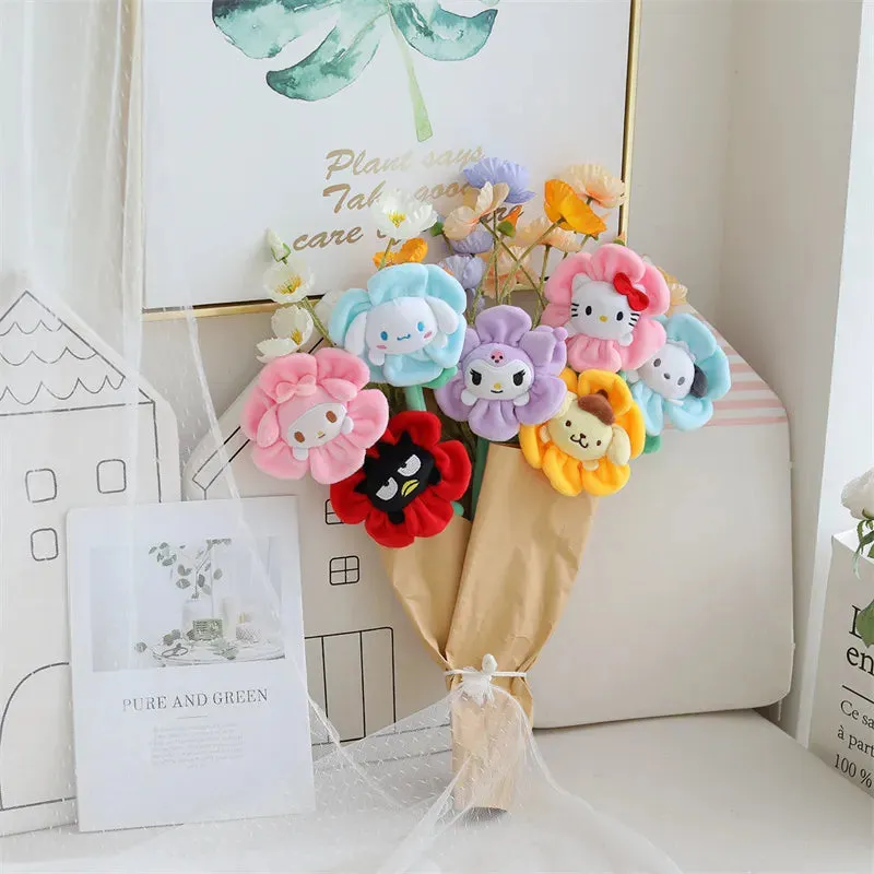 Pompompurin Multifunctional Sunflower Plush Band | Kawaii flair to your hair, keys, or wrist