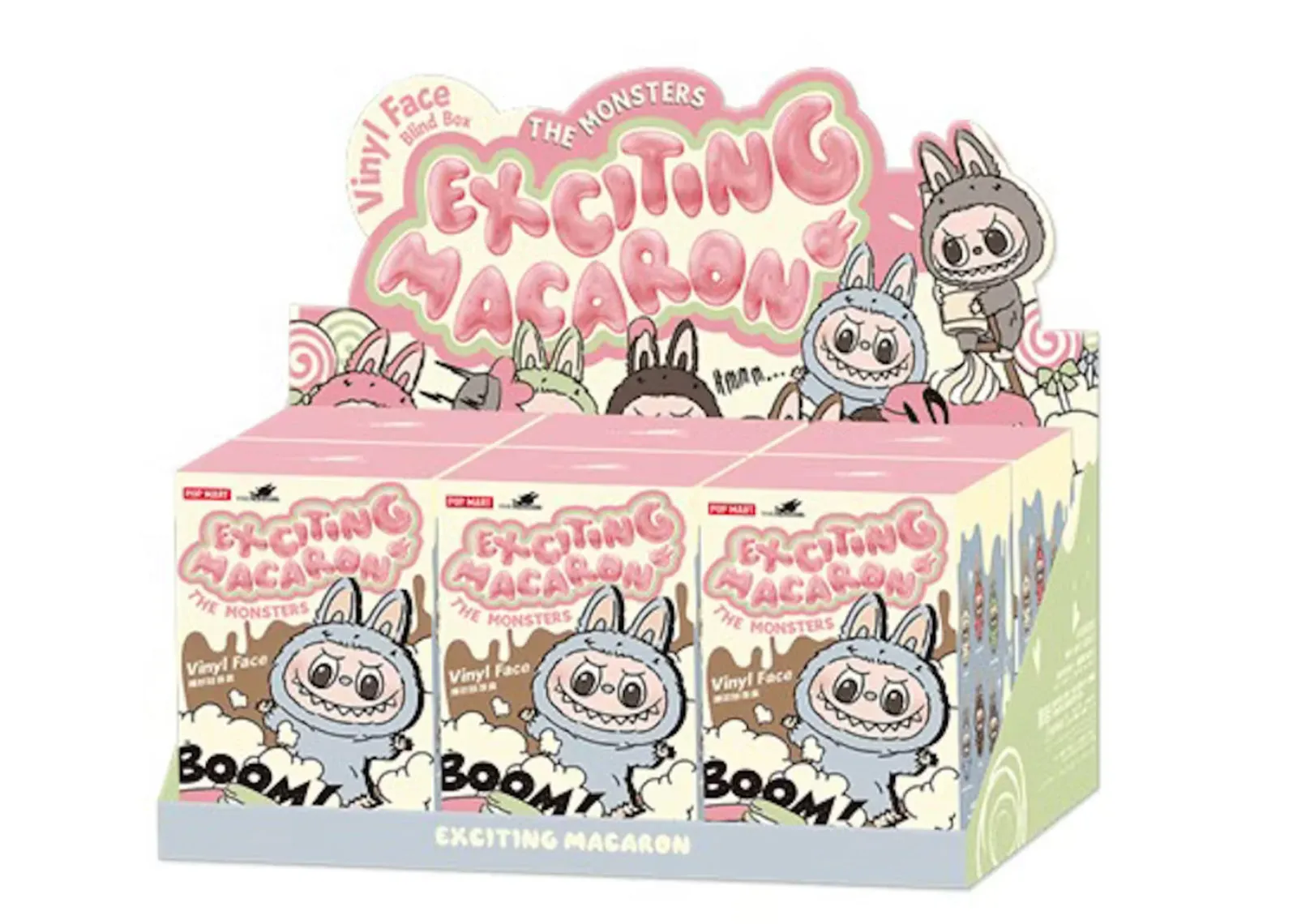 Pop Mart Labubu The Monsters Tasty Macarons Vinyl Plush Pendant - Single Blind Box