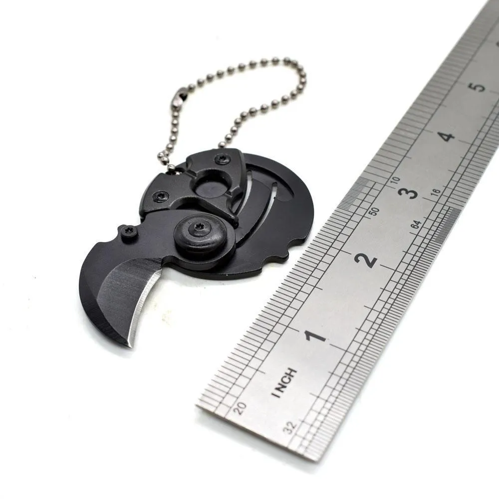 Portable Coin Shape Key Chain Folding Utility Tool