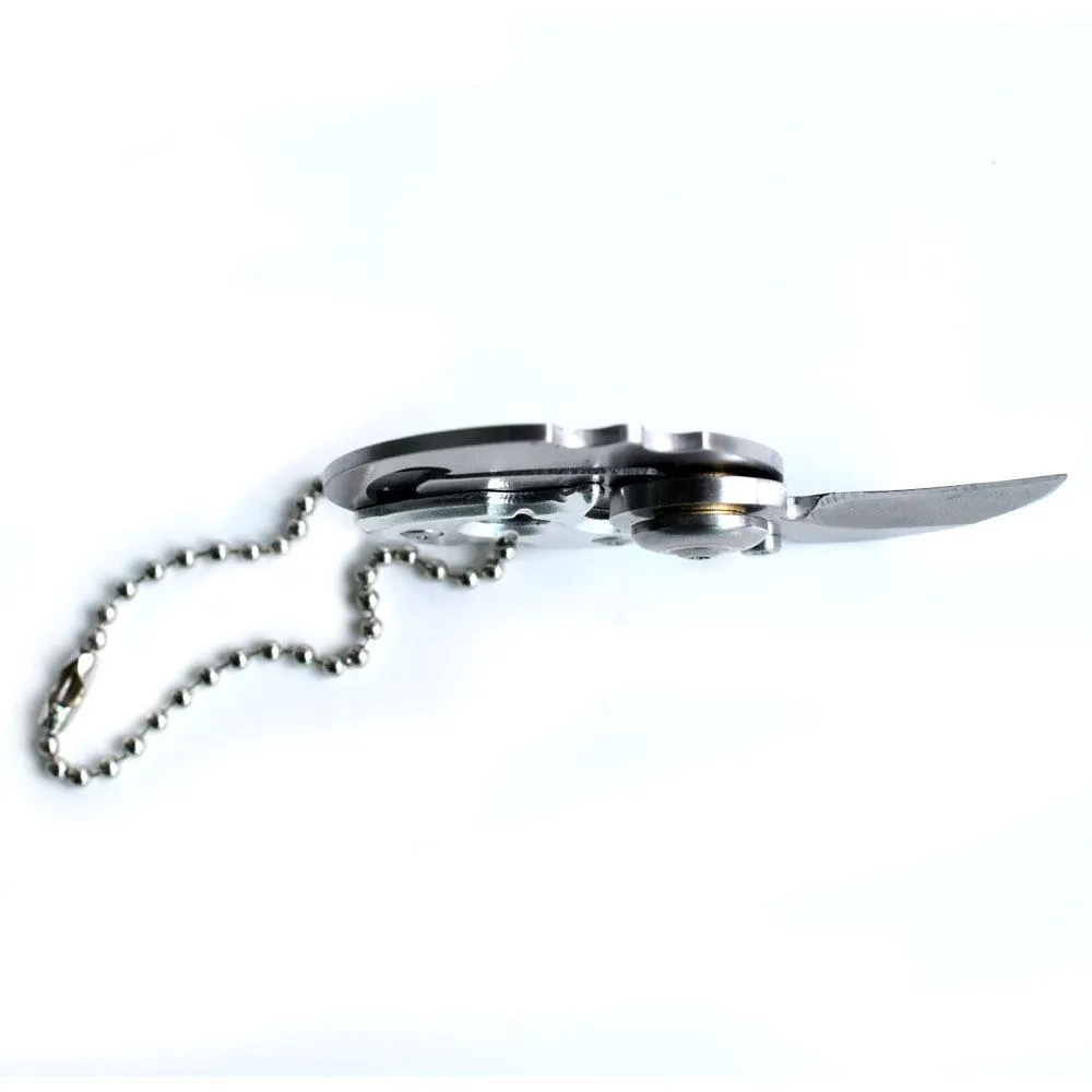 Portable Coin Shape Key Chain Folding Utility Tool