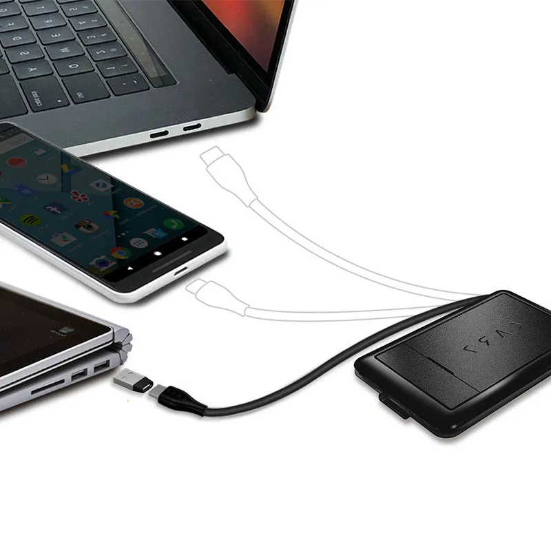 Portable Data Cable Storage And Finishing Bag Kable Card Multifunctional Urban Survival Card