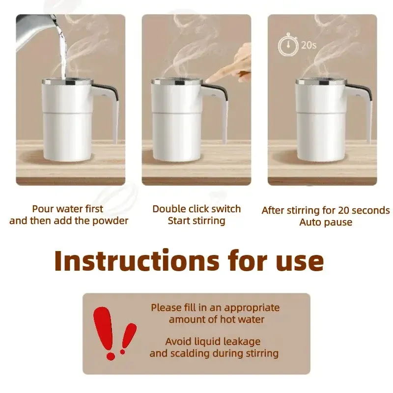 Portable Electric Coffee Mixer Mug