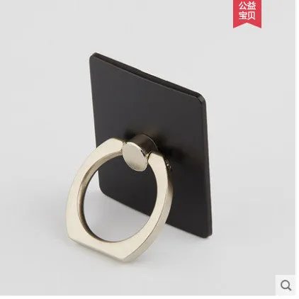 Portable Universal Metal Finger Ring Phone Holder - 360?? Rotating Bracket for iPhone Samsung, Rose gold