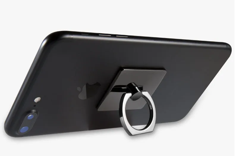 Portable Universal Metal Finger Ring Phone Holder - 360?? Rotating Bracket for iPhone Samsung, Rose gold